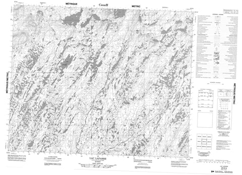 023D04 Lac Laparre Canadian topographic map, 1:50,000 scale