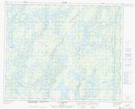 023D09 Lac Dahouet Canadian topographic map, 1:50,000 scale