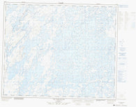 023D15 Lac Naococane Canadian topographic map, 1:50,000 scale