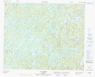 023E01 Lac Dumesnil Canadian topographic map, 1:50,000 scale