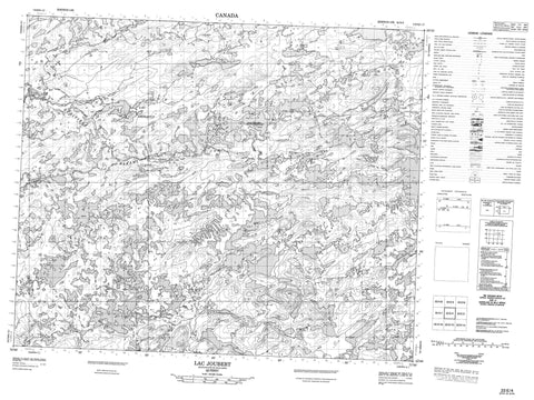 023E04 Lac Joubert Canadian topographic map, 1:50,000 scale