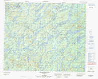 023E08 Lac Montbrillant Canadian topographic map, 1:50,000 scale