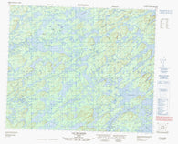 023E11 Lac De Lionne Canadian topographic map, 1:50,000 scale