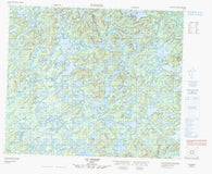 023E14 Lac Bordier Canadian topographic map, 1:50,000 scale