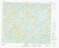 023E15 Lac Chambure Canadian topographic map, 1:50,000 scale