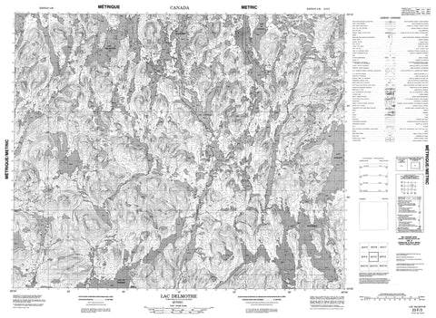 023F03 Lac Delmothe Canadian topographic map, 1:50,000 scale