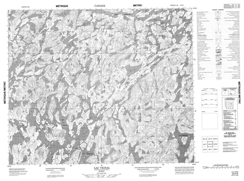 023F08 Lac Vignal Canadian topographic map, 1:50,000 scale