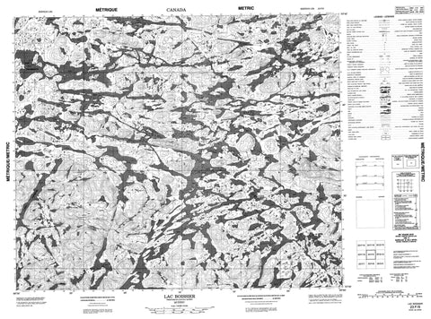 023F09 Lac Boissier Canadian topographic map, 1:50,000 scale