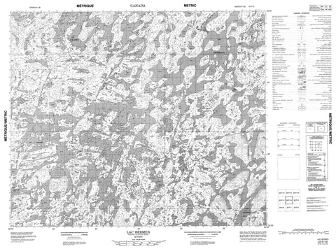 023F10 Lac Bermen Canadian topographic map, 1:50,000 scale