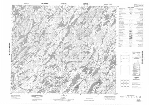 023F12 Lac Viau Canadian topographic map, 1:50,000 scale