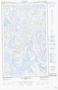023G04E Lac Opiscotiche Canadian topographic map, 1:50,000 scale
