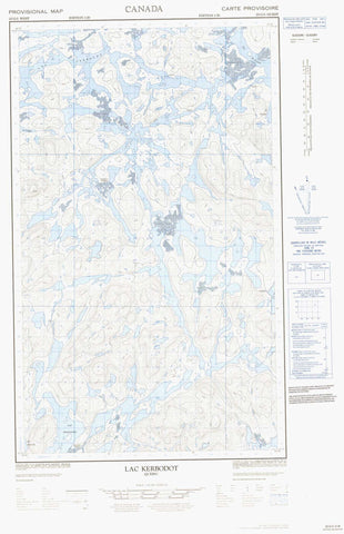 023G05W Lac Kerbodot Canadian topographic map, 1:50,000 scale