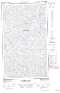 023G11E Lac Bellenger Canadian topographic map, 1:50,000 scale