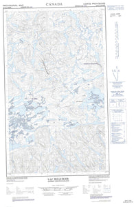 023G11W Lac Bellenger Canadian topographic map, 1:50,000 scale