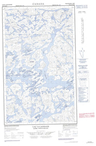 023G12E Lac La Jannaye Canadian topographic map, 1:50,000 scale