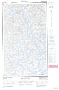 023G13W Lac Descayrac Canadian topographic map, 1:50,000 scale