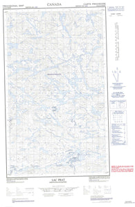 023G14W Lac Prat Canadian topographic map, 1:50,000 scale
