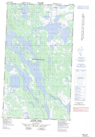 023I12E Andre Lake Canadian topographic map, 1:50,000 scale