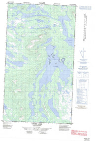 023I12W Andre Lake Canadian topographic map, 1:50,000 scale