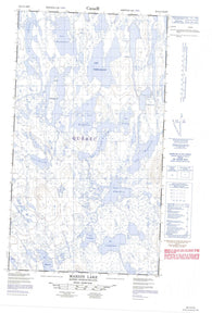 023I13E Marion Lake Canadian topographic map, 1:50,000 scale