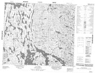 023I14 Lac Potel Canadian topographic map, 1:50,000 scale