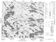 023I16 Lac La Pinaudiere Canadian topographic map, 1:50,000 scale