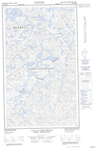 023J04E Lac La Milleraye Canadian topographic map, 1:50,000 scale