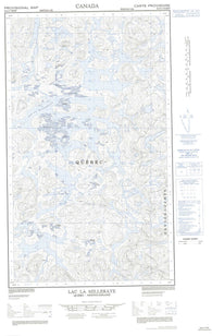 023J04W Lac La Milleraye Canadian topographic map, 1:50,000 scale
