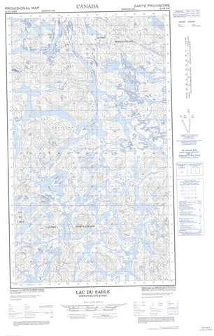 023J05E Sandy Lake Canadian topographic map, 1:50,000 scale