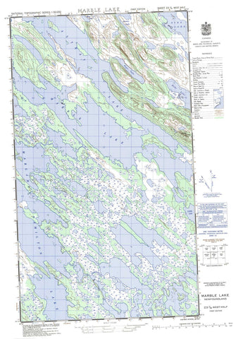 023J08W Marble Lake Canadian topographic map, 1:50,000 scale