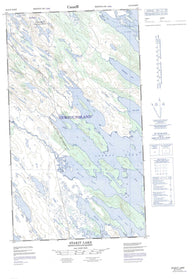 023J10E Stakit Lake Canadian topographic map, 1:50,000 scale