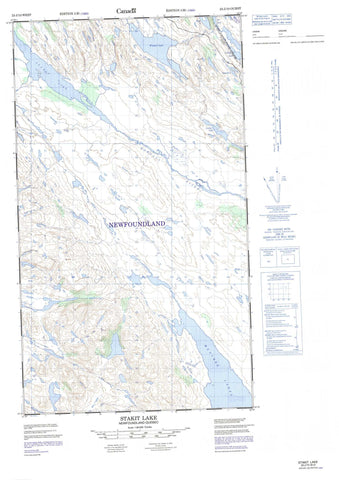 023J10W Stakit Lake Canadian topographic map, 1:50,000 scale