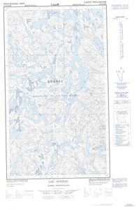 023J12E Lac Avezac Canadian topographic map, 1:50,000 scale