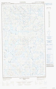 023J13E Lac Bringadin Canadian topographic map, 1:50,000 scale