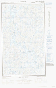 023J13W Lac Bringadin Canadian topographic map, 1:50,000 scale