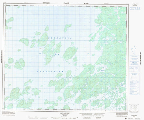 023K05 Lac Salvert Canadian topographic map, 1:50,000 scale