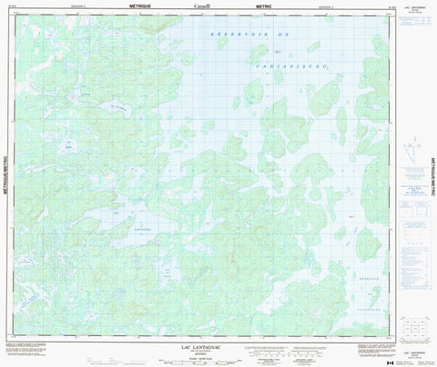 023K06 Lac Lantagnac Canadian topographic map, 1:50,000 scale