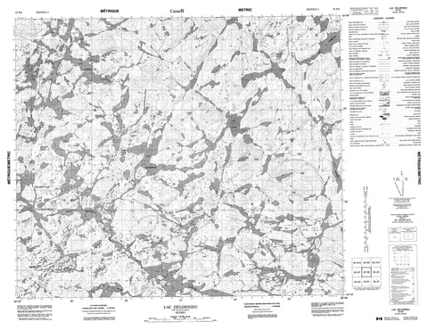 023K08 Lac Delornieu Canadian topographic map, 1:50,000 scale