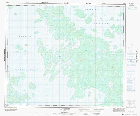 023K12 Lac Sorelet Canadian topographic map, 1:50,000 scale