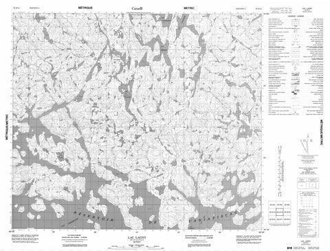 023K14 Lac Lagny Canadian topographic map, 1:50,000 scale