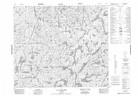 023K16 Lac Lachaussee Canadian topographic map, 1:50,000 scale