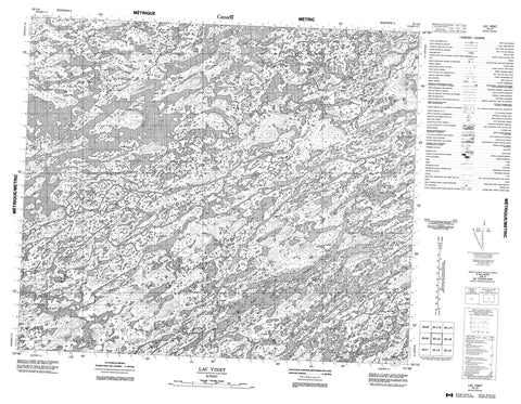 023L05 Lac Vinet Canadian topographic map, 1:50,000 scale