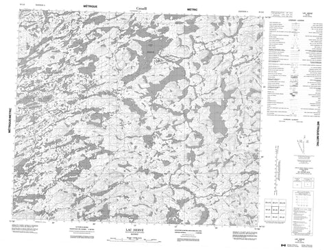 023L06 Lac Herve Canadian topographic map, 1:50,000 scale