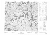 023M01 Lac Chastenay Canadian topographic map, 1:50,000 scale