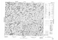 023M02 Lac Glandier Canadian topographic map, 1:50,000 scale