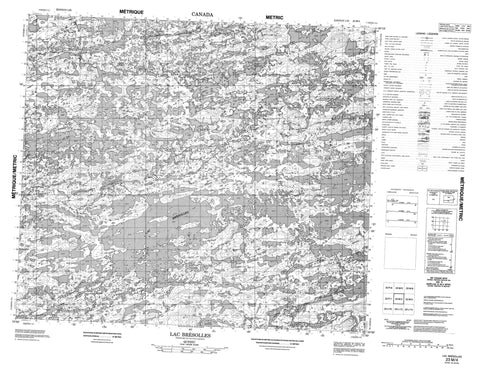 023M04 Lac Bresolles Canadian topographic map, 1:50,000 scale