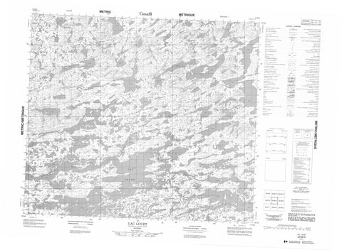 023M05 Lac Louet Canadian topographic map, 1:50,000 scale