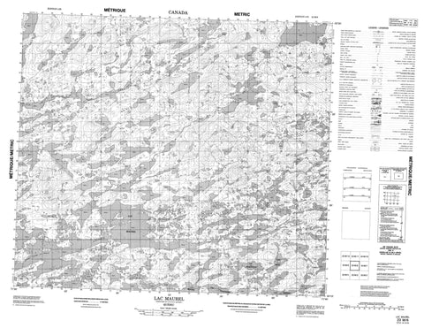 023M06 Lac Maurel Canadian topographic map, 1:50,000 scale