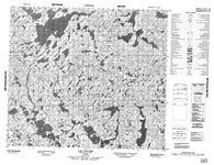 023M10 Lac Favard Canadian topographic map, 1:50,000 scale