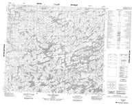 023M12 Lac Gancleau Canadian topographic map, 1:50,000 scale